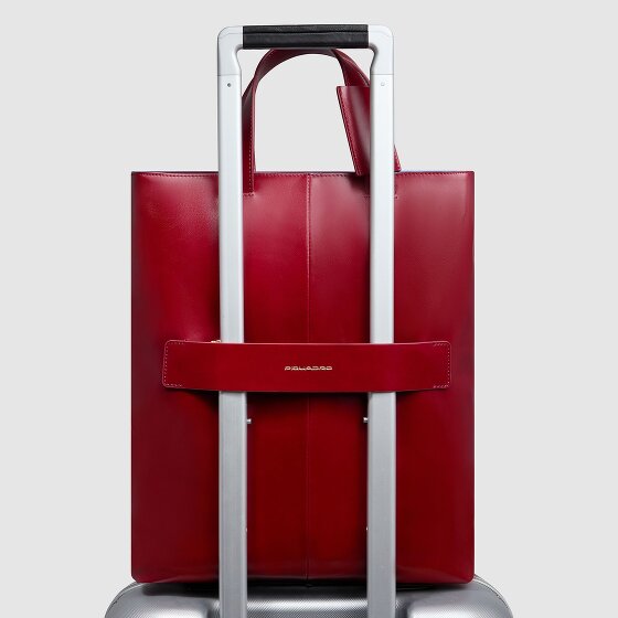 Piquadro Blue Square Torba na ramię Ochrona RFID Skórzany 30 cm Komora na laptopa