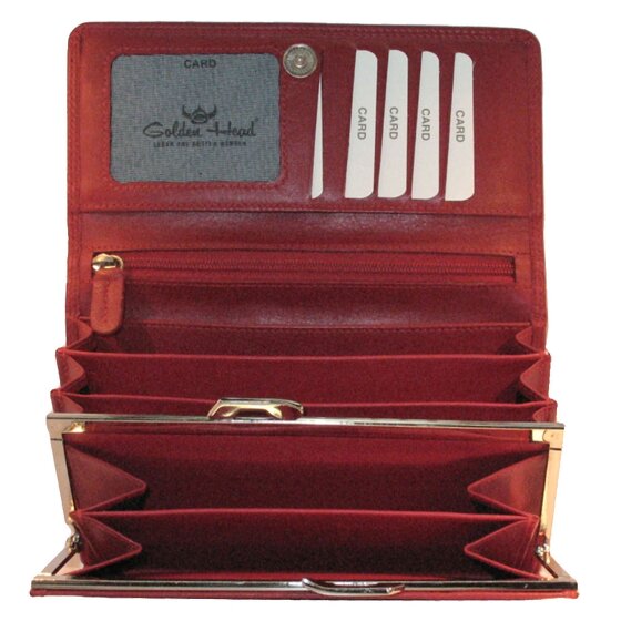 Golden Head Polo Wallet RFID Leather 17 cm