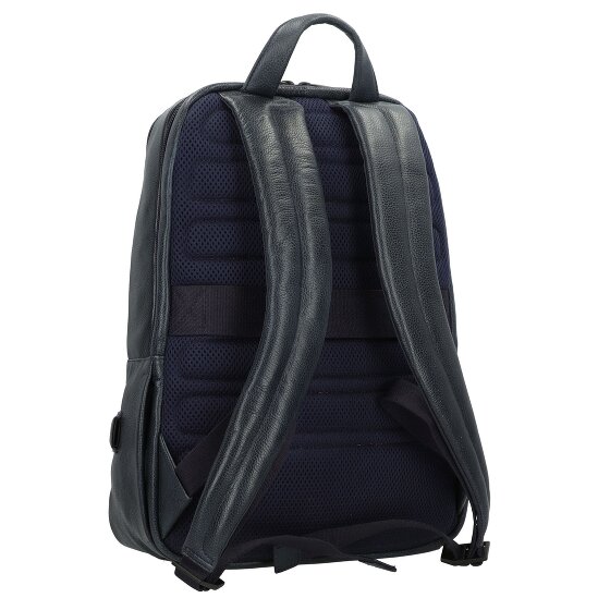 Piquadro P15S Plecak biznesowy Skórzany 42 cm Komora na laptopa