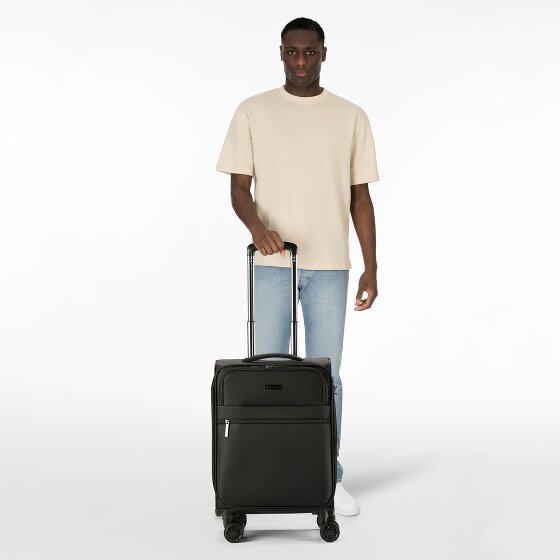 bugatti Valencia Soft 4 kółka Walizka kabinowy S 55 cm z plisą rozprężną