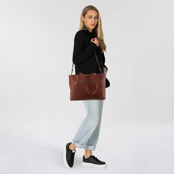 Plevier Power Shopper Bag Skórzany 43.5 cm Komora na laptopa