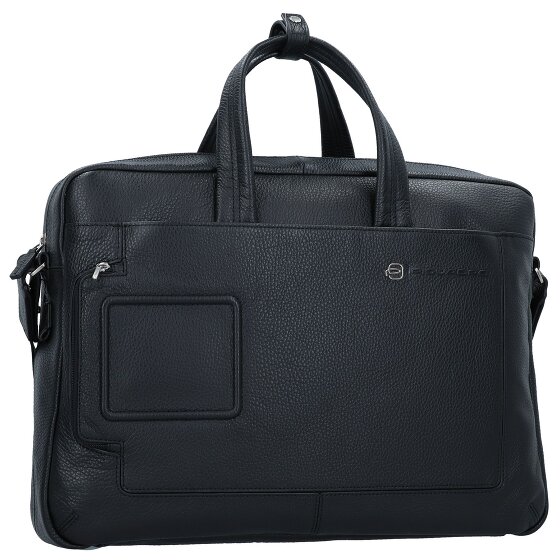 Piquadro Teczka skórzana 44 cm przegroda na laptopa