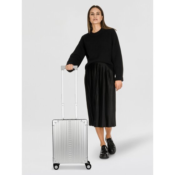 Aleon Aluminiowa walizka kabinowa na 4 kółkach, 50 cm, z przegrodą na laptopa
