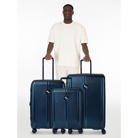 Polestream Paris 4 kółka Zestaw walizek 3-części z plisą rozprężną