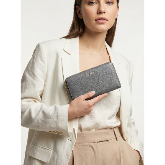 Lazarotti Bologna Leather XL Portfel skórzany z zamkiem błyskawicznym 19 cm