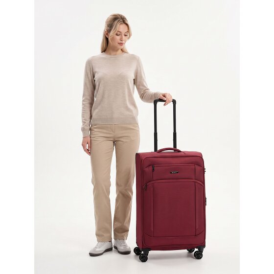 d&n Travel Line 9804 4 kółka Walizka L 78 cm z funkcją poszerzenia
