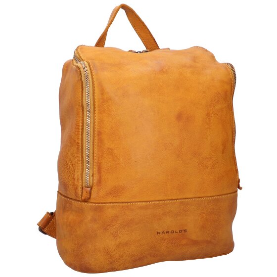 Harold's Skórzany plecak Submarine z przegrodą na laptopa 32 cm