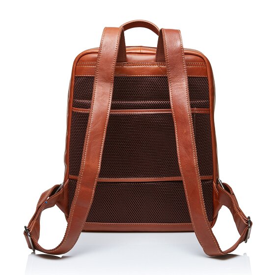 Castelijn & Beerens Skórzany plecak Firenze RFID z przegrodą na laptopa 41 cm