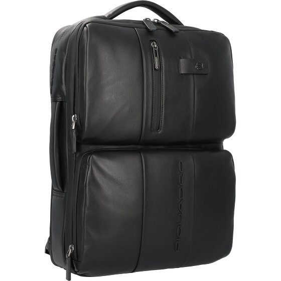 Piquadro Skórzany plecak Urban 44 cm z przegrodą na laptopa