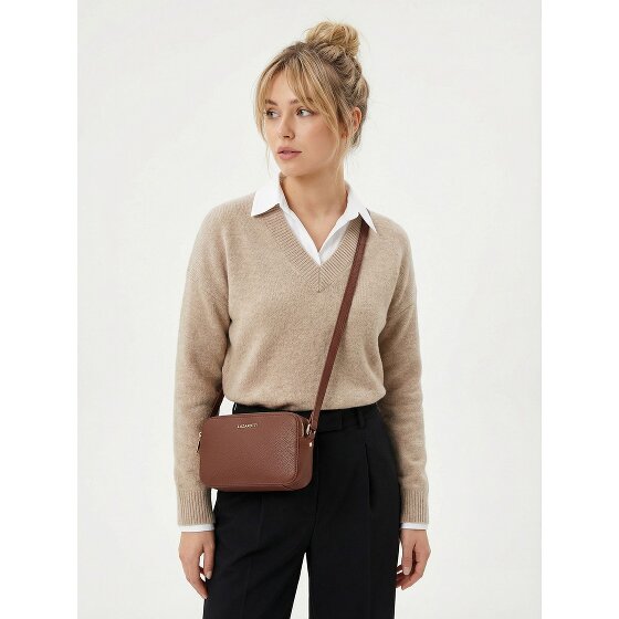 Lazarotti Skórzana torba na ramię z Bolonii Camera-Bag, skóra, z podwójnym zamkiem, 18 cm