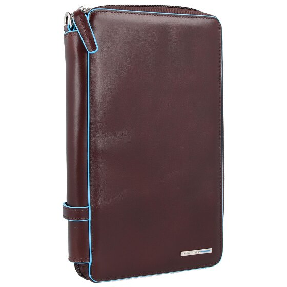 Piquadro Niebieski Square Travel Passport Case Leather 14 cm