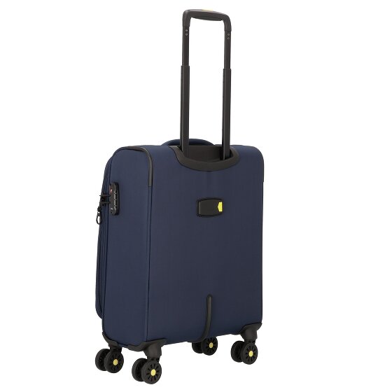 d&n Travel Line 9704 4 kółka Walizka kabinowy S 55 cm z plisą rozprężną