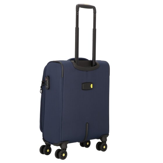 d&n Travel Line 9704 4 kółka Walizka kabinowy S 55 cm z plisą rozprężną