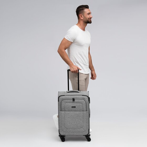 Redolz Essentials 12 MEDIUM – walizka na 4 kółkach, 67 cm, z funkcją poszerzenia kieszeni