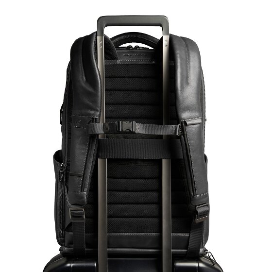 Piquadro Zaino plecak podróżny skórzany RFID 44 cm przegroda na laptopa