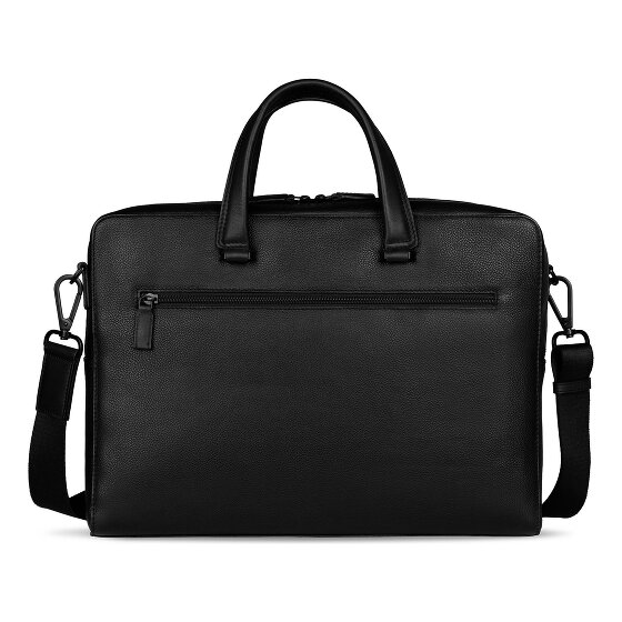 bugatti Black Teczka Skórzany 39 cm Komora na laptopa