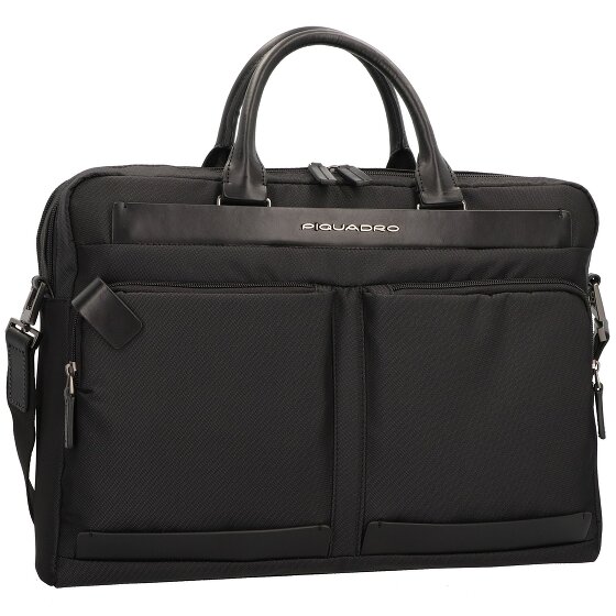 Piquadro Klout Teczka skórzana 42 cm Komora na laptopa