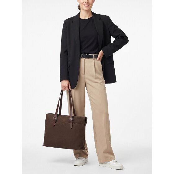 Castelijn & Beerens Nubuck Torba na ramię Skóra 40 cm Komora na laptopa