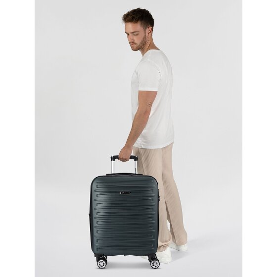 Benzi 5493 4 kółka Walizka kabinowy S 53 cm z plisą rozprężną
