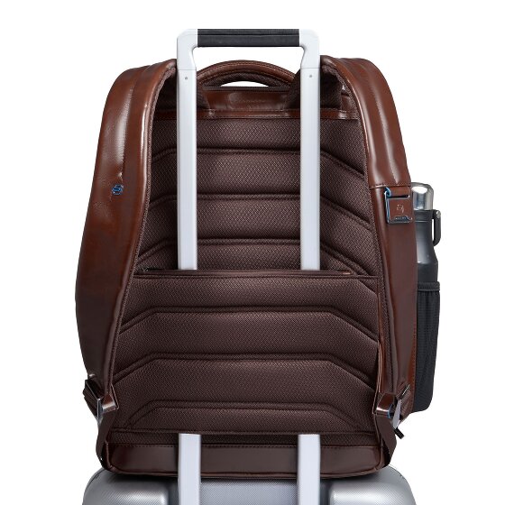 Piquadro Blue Square Plecak Skórzany 42 cm Komora na laptopa