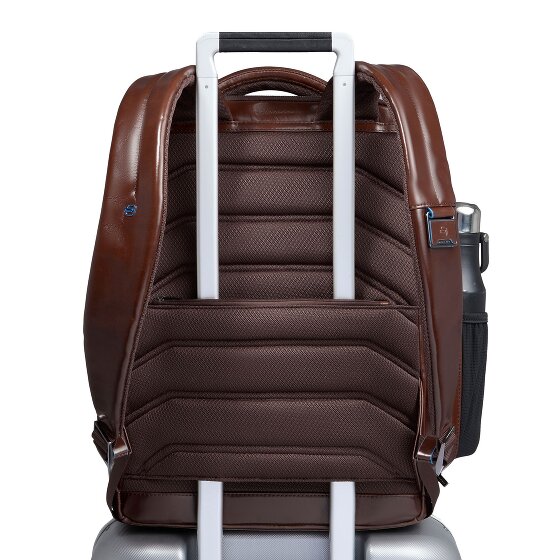 Piquadro Blue Square Plecak Skórzany 42 cm Komora na laptopa