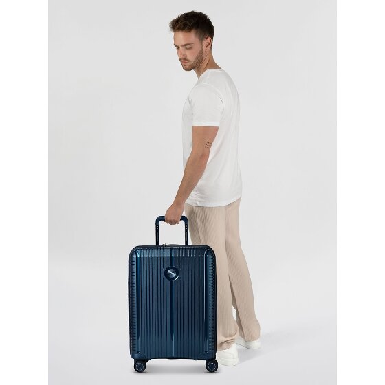 Polestream Paris 4 kółka Walizka kabinowy 55 cm z plisą rozprężną