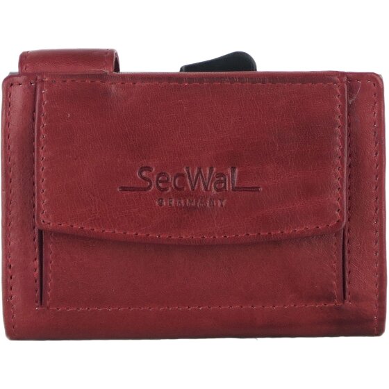 SecWal Etui na karty kredytowe SecWal 2 Skórzany portfel RFID 9 cm