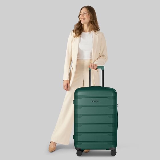 d&n South Dakota 4 kółka Walizka M 66 cm z plisą rozprężną