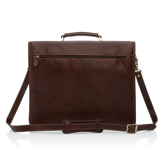 Castelijn & Beerens Skórzana aktówka Verona RFID z przegrodą na laptopa 41 cm