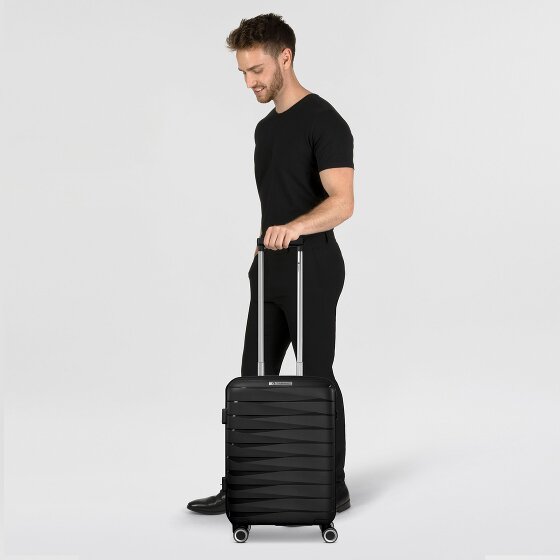 Franky London 4 kółka Walizka kabinowy S 55 cm z plisą rozprężną