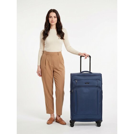d&n Travel Line 9804 4 kółka Walizka L 78 cm z funkcją poszerzenia