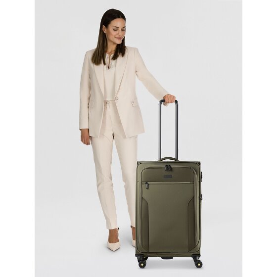 d&n Travel Line 9704 4 kółka Walizka L 78 cm z plisą rozprężną