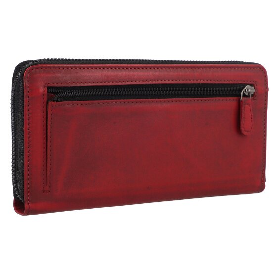 Greenburry Destressed Portfel Ochrona RFID Skórzany 19 cm