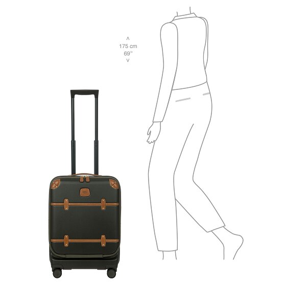 Bric's Bellagio 4 kółka Walizka kabinowy 55 cm z plisą rozprężną