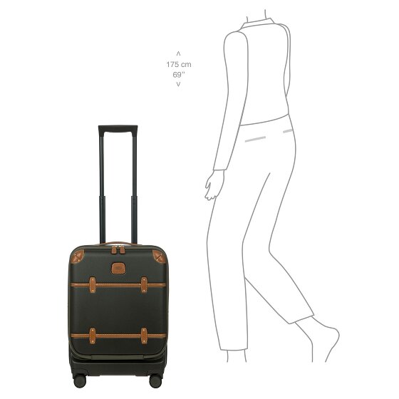 Bric's Bellagio 4 kółka Walizka kabinowy 55 cm z plisą rozprężną