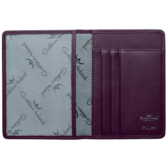 Golden Head Skórzane etui na karty identyfikacyjne RFID Madrid 9 cm