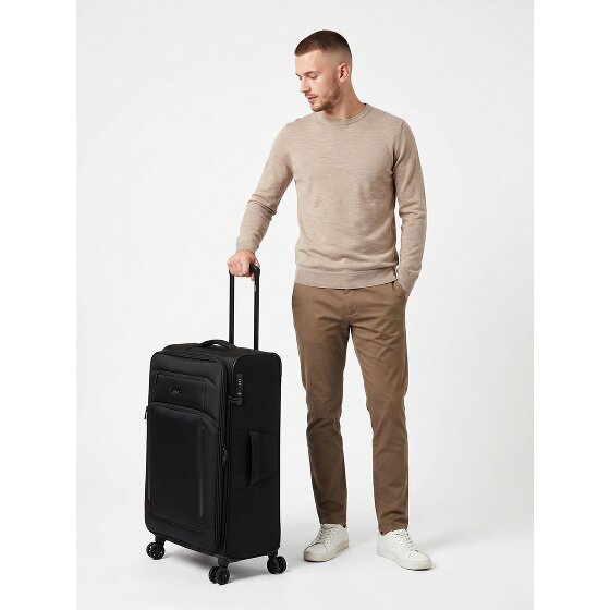 d&n Travel Line 9804 4 kółka Walizka L 78 cm z funkcją poszerzenia