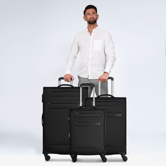 Worldpack Chicago 4 kółka Zestaw walizek 3-części z plisą rozprężną