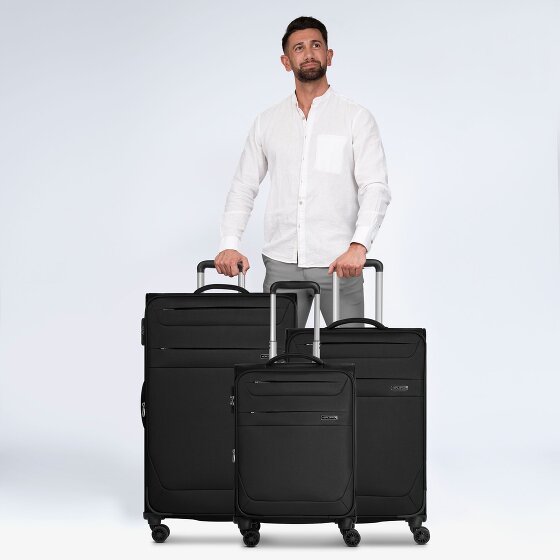 Worldpack Chicago 4 kółka Zestaw walizek 3-części z plisą rozprężną