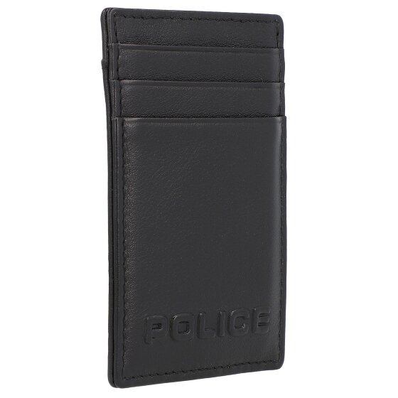 Police PT389-08536 Skórzane etui na karty kredytowe 7 cm z klipsem na pieniądze
