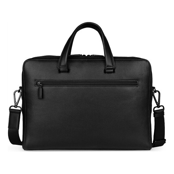 bugatti Black Teczka Skórzany 38 cm Komora na laptopa
