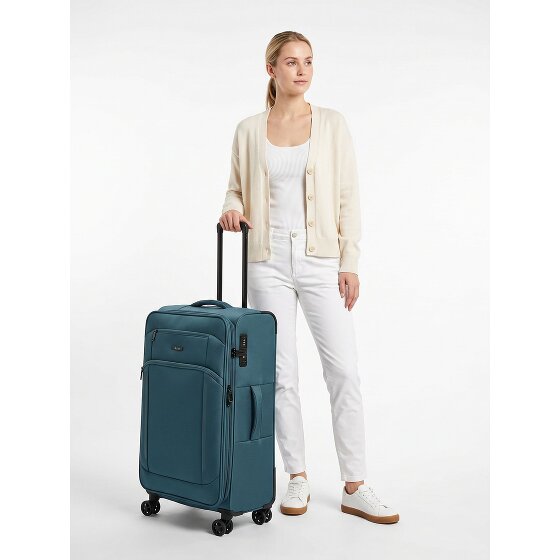 d&n Travel Line 9804 4 kółka Walizka L 78 cm z funkcją poszerzenia