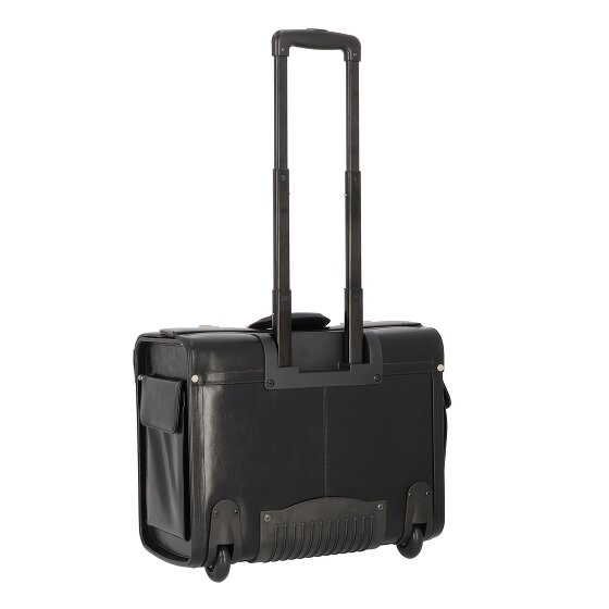 Dermata 2 kółka Walizka z pilotem Skórzany 39 cm Komora na laptopa