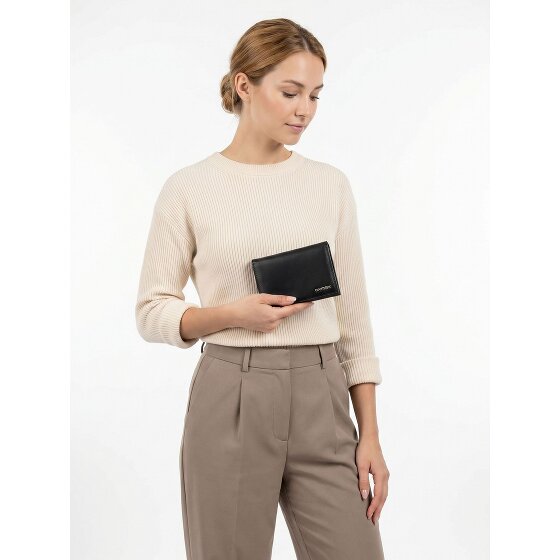 oxmox Leather Portfel Ochrona RFID Skóra 10 cm
