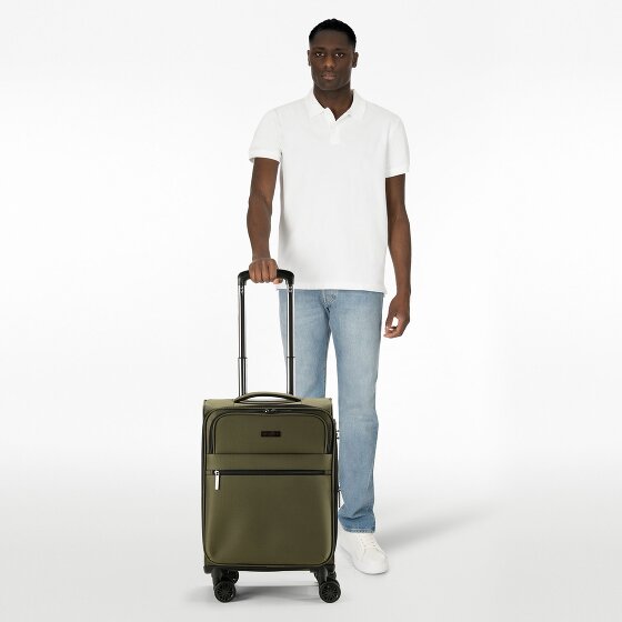 bugatti Valencia Soft 4 kółka Walizka kabinowy S 55 cm z plisą rozprężną