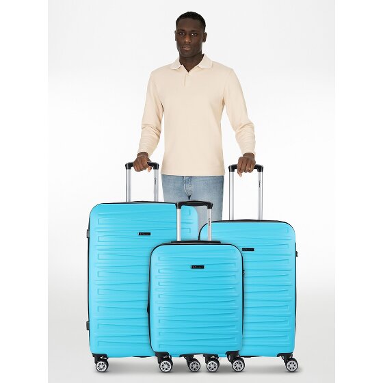 Benzi 5493 4 kółka Zestaw walizek 3-części z plisą rozprężną