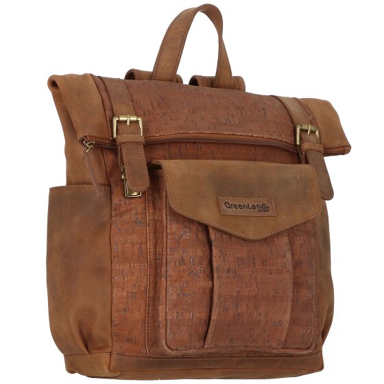 Greenland Nature Nature Plecak skórzany 38 cm Komora na laptopa