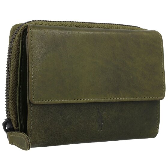 Jack Kinsky Risör Portfel Ochrona RFID Skórzany 14 cm