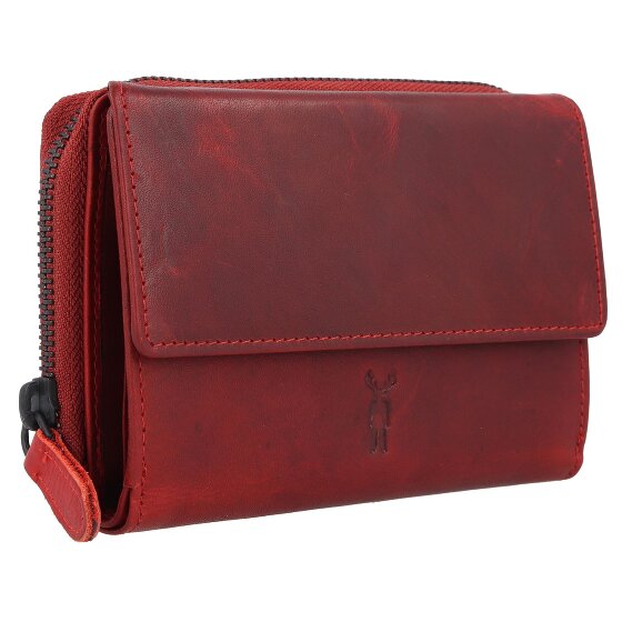 Jack Kinsky Risör Portfel Ochrona RFID Skórzany 14 cm