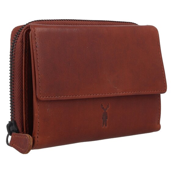 Jack Kinsky Risör Portfel Ochrona RFID Skórzany 14 cm